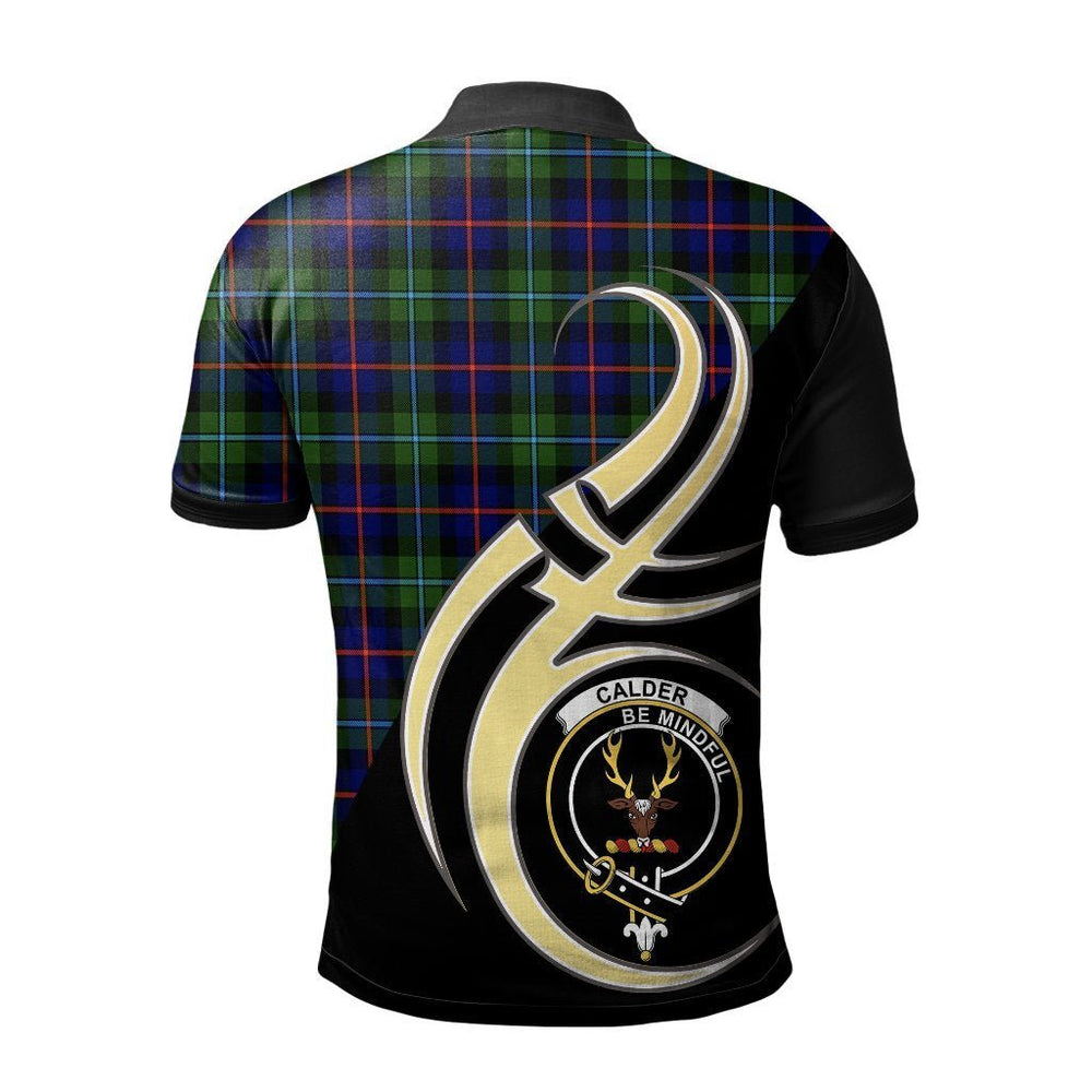 Clan Calder Modern Tartan Polo Shirt - Believe In Me Style FF78 Calder Modern Tartan Tartan Polo