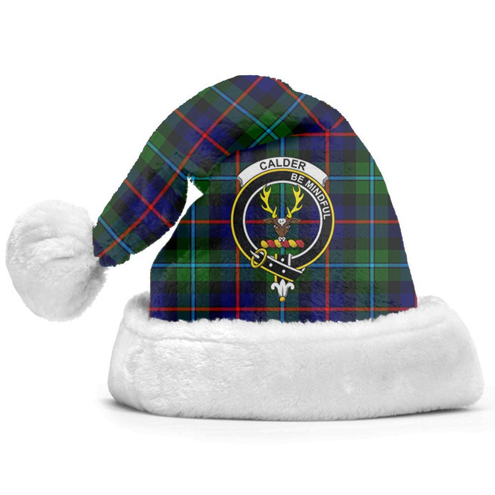 Clan Calder Tartan Crest Christmas Santa Hat TT21 Calder Tartan Tartan Santa Hat