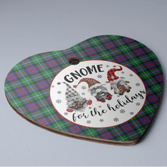 Clan Calder Tartan Gnome Heart Ceramic Ornament GB41 Calder Tartan Gnome Tartan Christmas