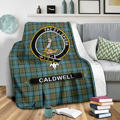 Clan Caldwell Family Tartan Crest BlanketsBA26 Tartan Today