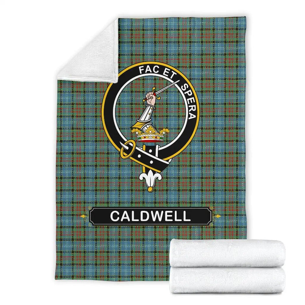 Clan Caldwell Family Tartan Crest BlanketsBA26 Tartan Today