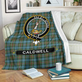 Clan Caldwell Family Tartan Crest BlanketsBA26 Tartan Today