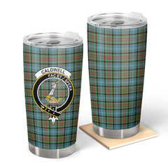 Clan Caldwell Tartan Crest Tumbler VM83 Clan Hall Tartan Today