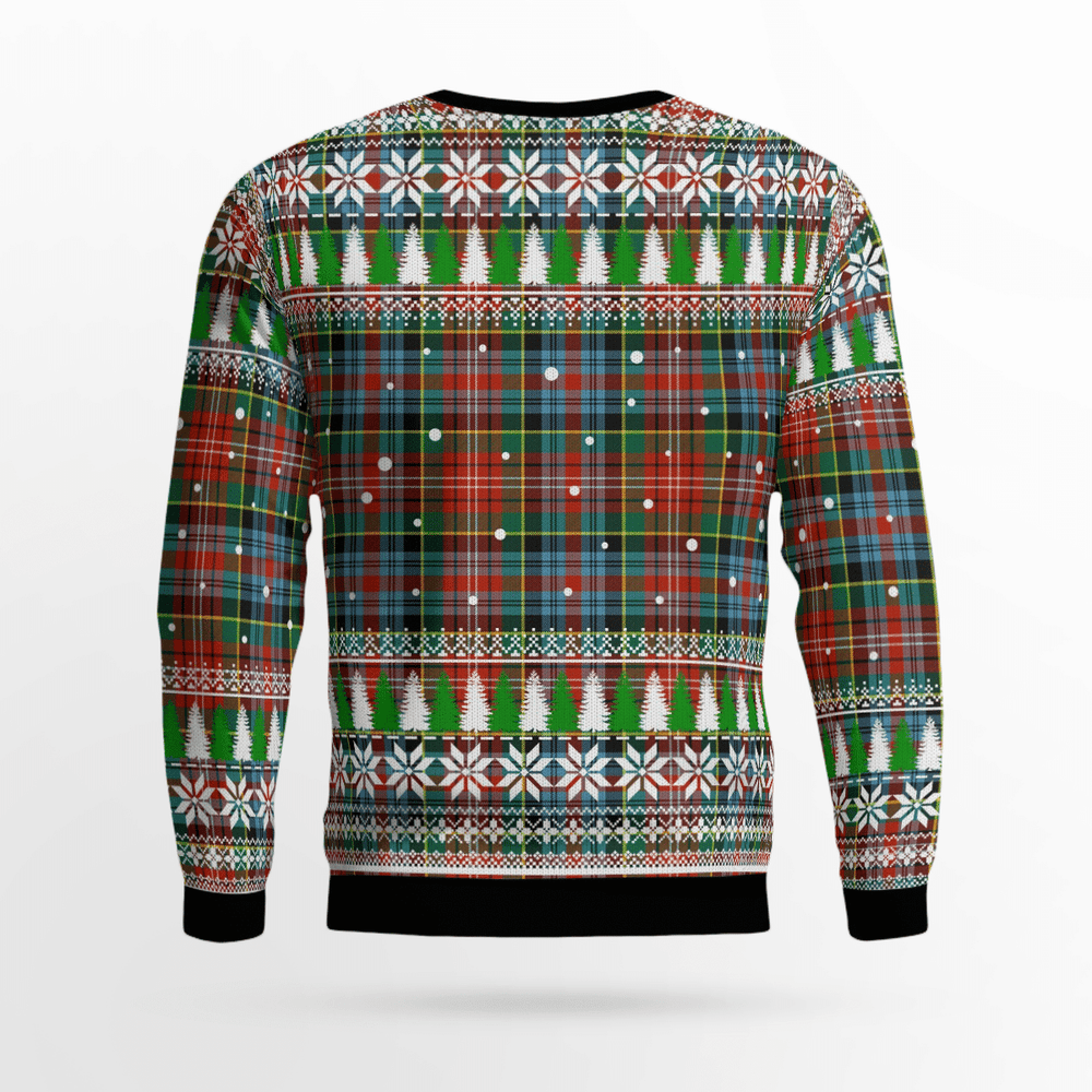 Clan Caledonia Ancient Tartan Christmas Ugly Sweater YH95 Caledonia Ancient Tartan Tartan Ugly Sweater