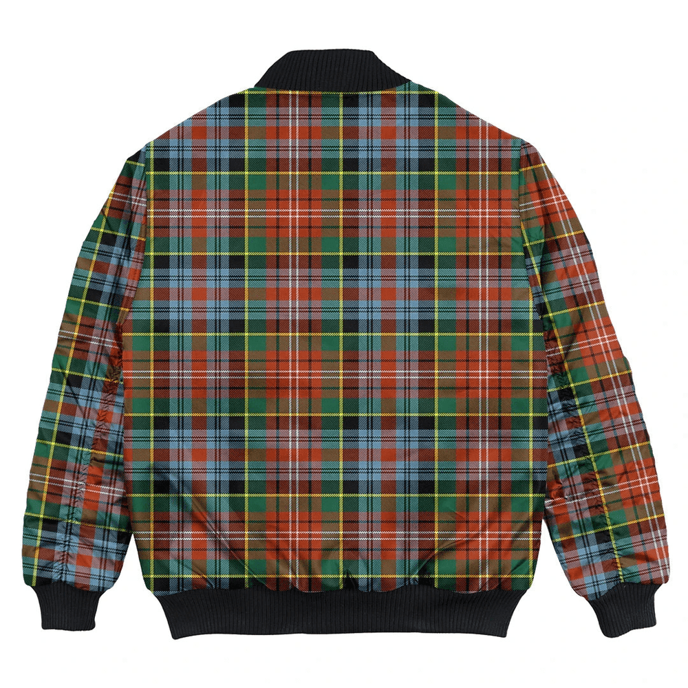 Clan Caledonia Ancient Tartan Clan Bomber Jacket DO54 Caledonia Ancient Tartan Tartan Bomber Jacket