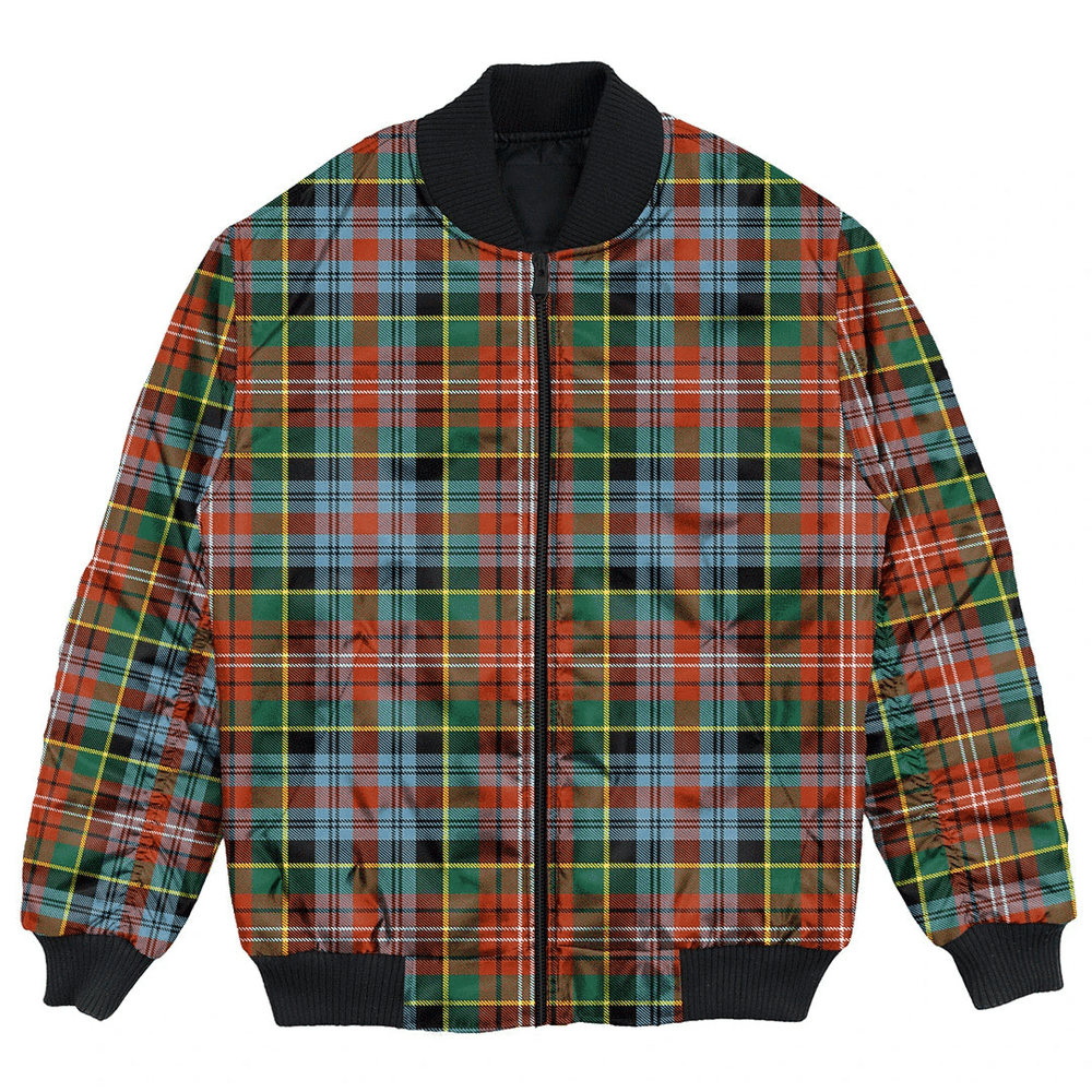 Clan Caledonia Ancient Tartan Clan Bomber Jacket DO54 Caledonia Ancient Tartan Tartan Bomber Jacket
