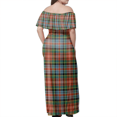 Clan Caledonia Ancient Tartan Hawaii Dress IF89 Clan Don Tartan Hawaii Dress