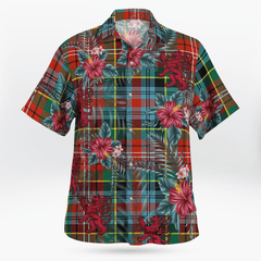 Clan Caledonia Ancient Tartan Scottish Lion Hawaiian Shirt KN98 Caledonia Ancient Tartan Tartan Hawaii Shirt