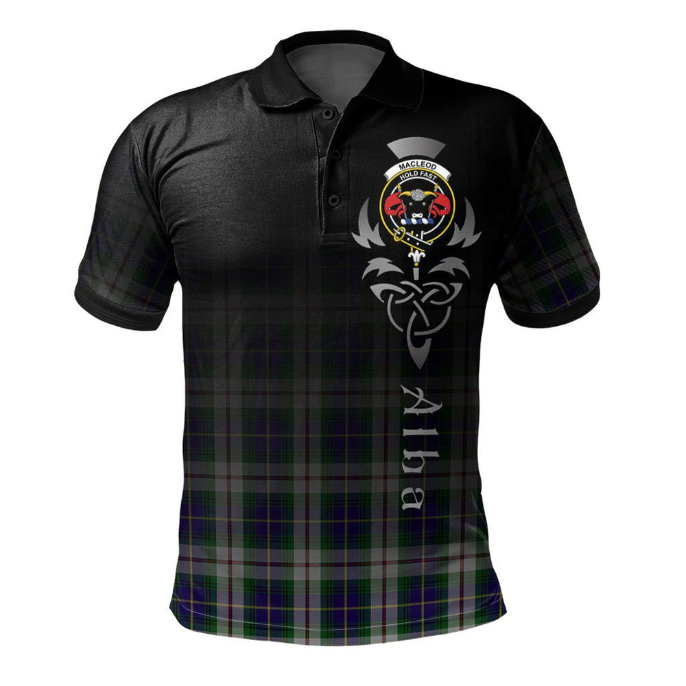 Clan Californian MacLeod Tartan Polo Shirt - Alba Celtic Style CO55 Californian MacLeod Tartan Tartan Polo