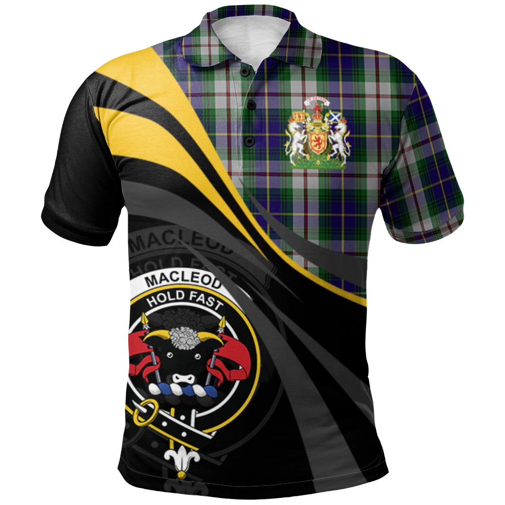 Clan Californian MacLeod Tartan Polo Shirt - Royal Coat Of Arms Style QL81 Californian MacLeod Tartan Tartan Polo