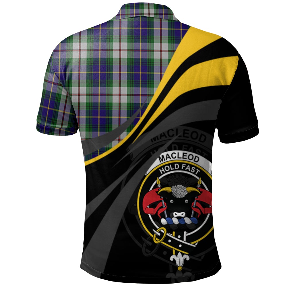 Clan Californian MacLeod Tartan Polo Shirt - Royal Coat Of Arms Style QL81 Californian MacLeod Tartan Tartan Polo