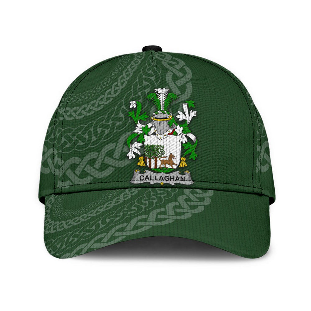 Clan Callaghan Coat Of Arms - Irish Family Crest St Patrick's Day Classic CapXY40 Classic Cap - Callaghan Coat Of Arms St Patrick's Day Classic Cap Irish Cap