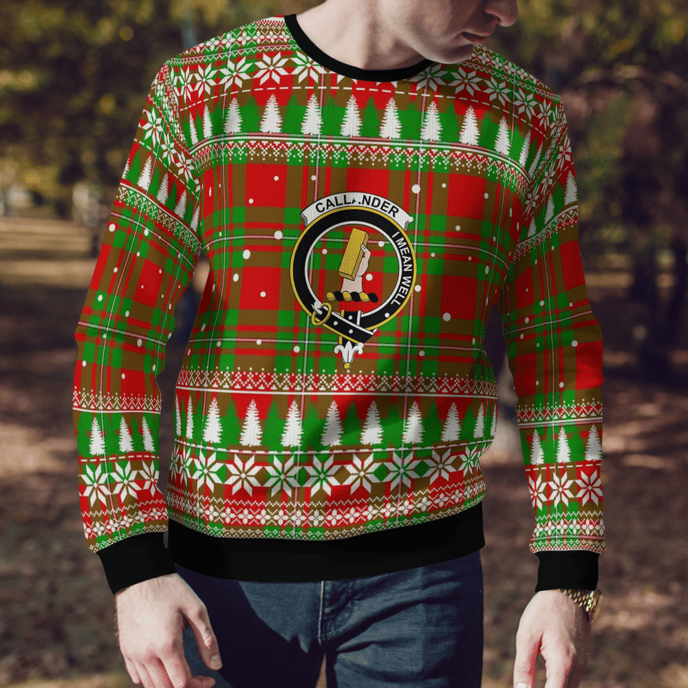 Clan Callander Modern Crest Tartan Christmas Ugly Sweater UW55 Callander Modern Crest Tartan Tartan Ugly Sweater