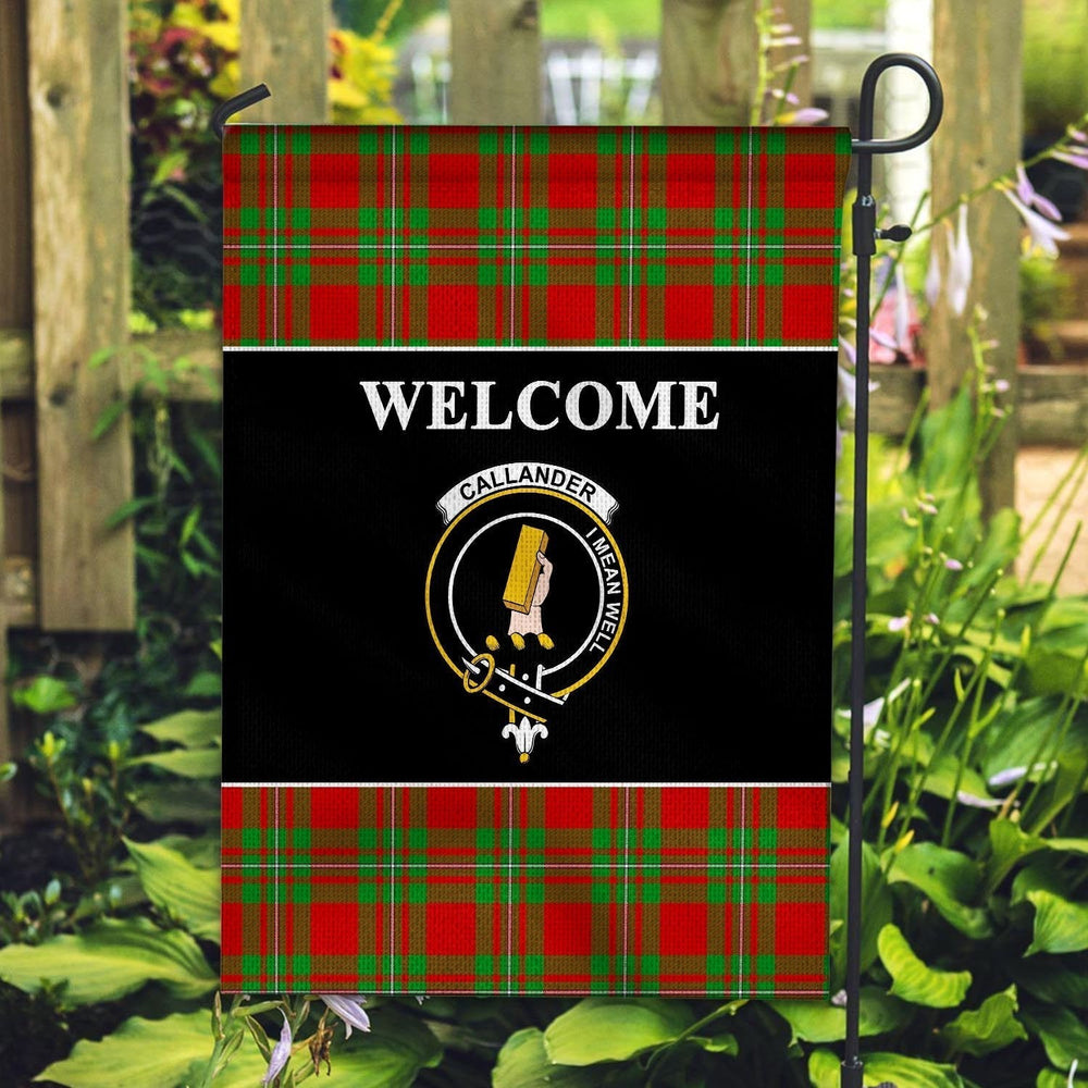 Clan Callander Tartan Crest Black Garden Flag NB32 Clan Callander Tartan Today