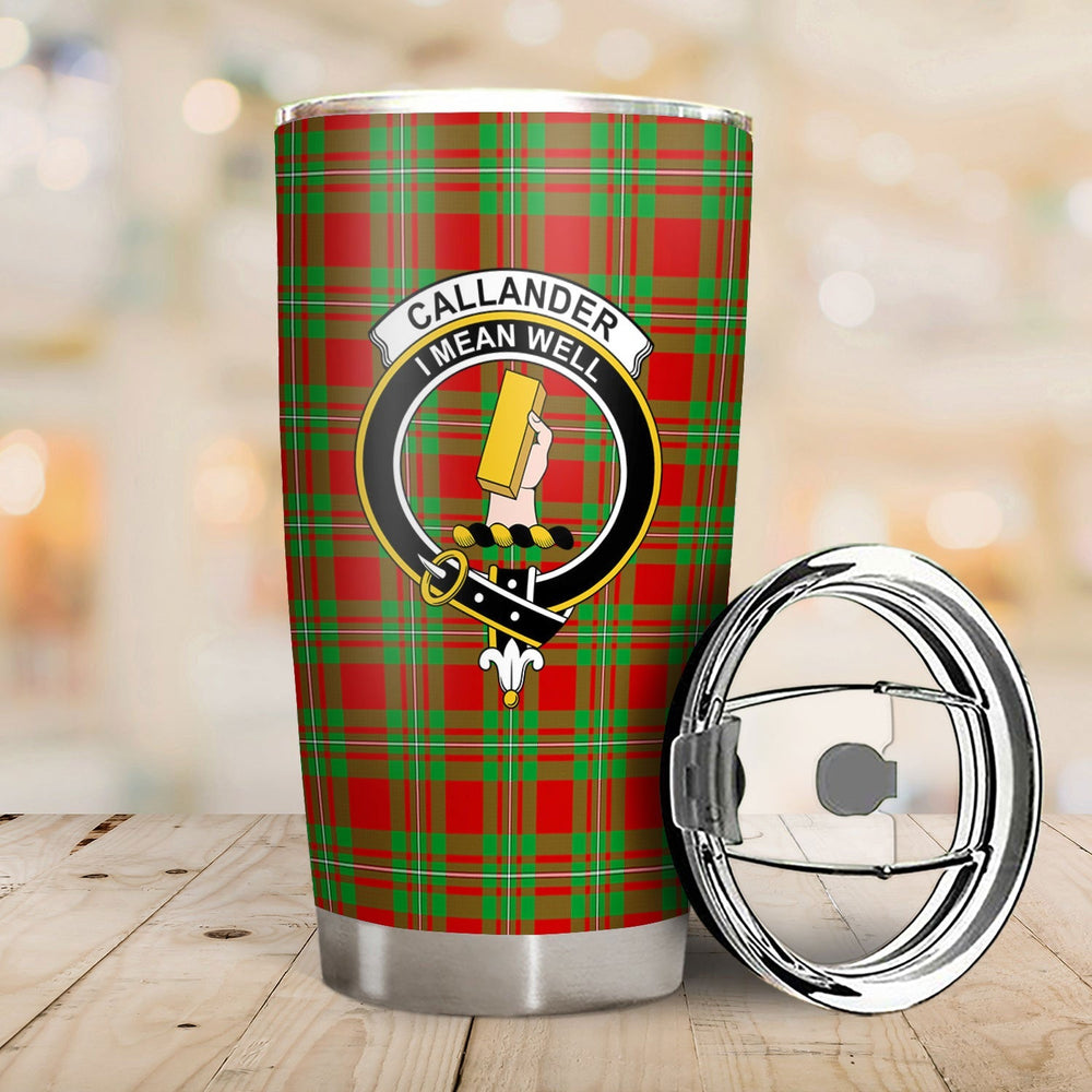 Clan Callander Tartan Crest Tumbler WB46 Clan Callander Tartan Today