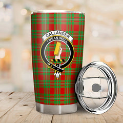 Clan Callander Tartan Crest Tumbler WB46 Clan Callander Tartan Today