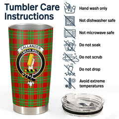 Clan Callander Tartan Crest Tumbler WB46 Clan Callander Tartan Today