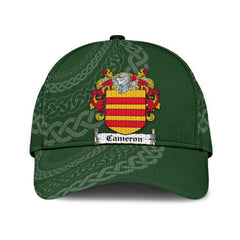 Clan Cameron Coat Of Arms - Irish Family Crest St Patrick's Day Classic CapQR60 Classic Cap - Cameron Coat Of Arms St Patrick's Day Classic Cap Irish Cap