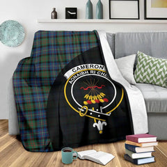 Clan Cameron of Erracht Ancient Tartan Crest Blanket Wave Style KT34 Clan Cameron Tartan Today