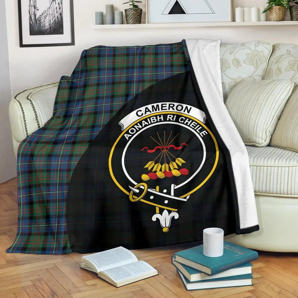 Clan Cameron of Erracht Ancient Tartan Crest Blanket Wave Style KT34 Clan Cameron Tartan Today