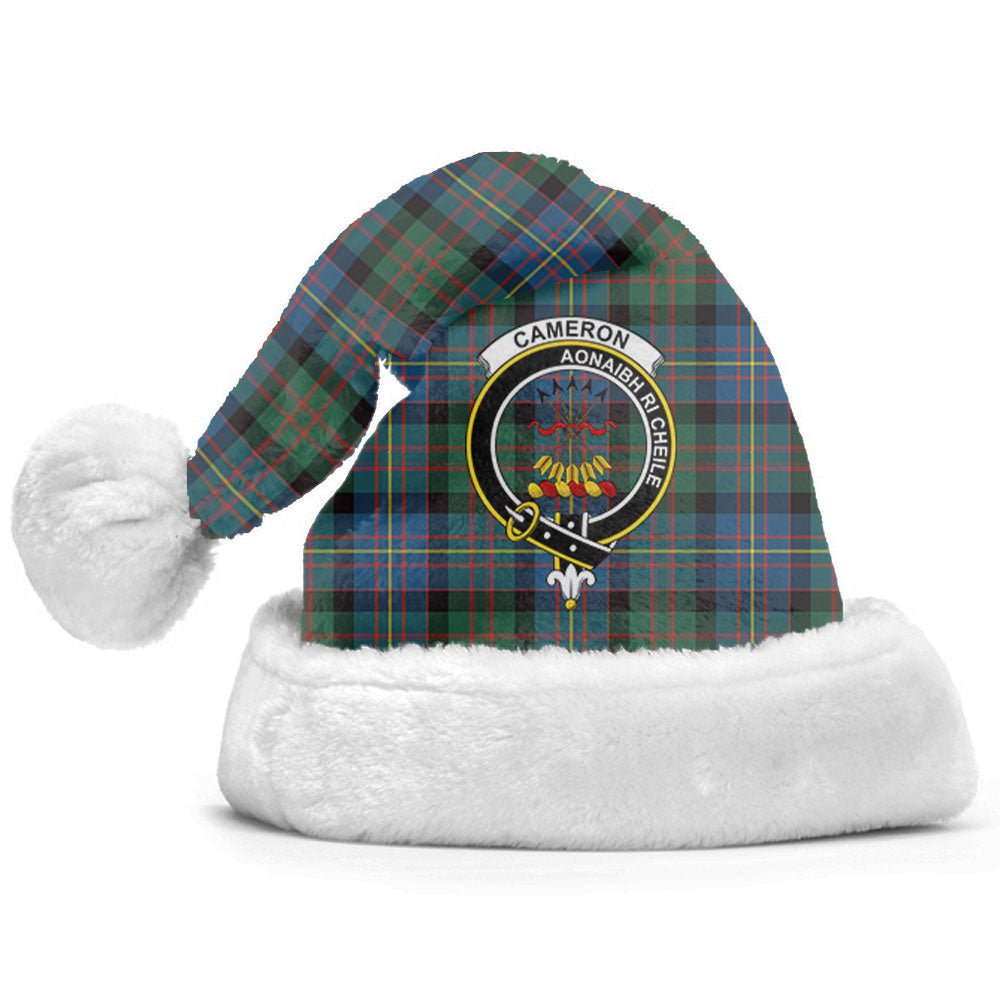 Clan Cameron of Erracht Ancient Tartan Crest Christmas Santa Hat CP48 Cameron of Erracht Ancient Tartan Tartan Santa Hat