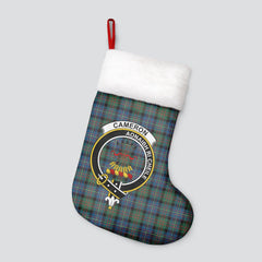 Clan Cameron of Erracht Ancient Tartan Crest Christmas Stocking TK82 Cameron of Erracht Ancient Tartan Tartan Stocking