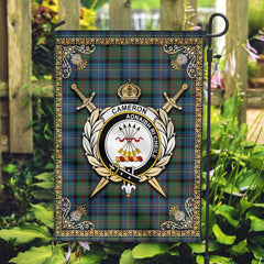 Clan Cameron of Erracht Ancient Tartan Crest Garden Flag - Celtic Thistle CX27 Clan Cameron Tartan Today