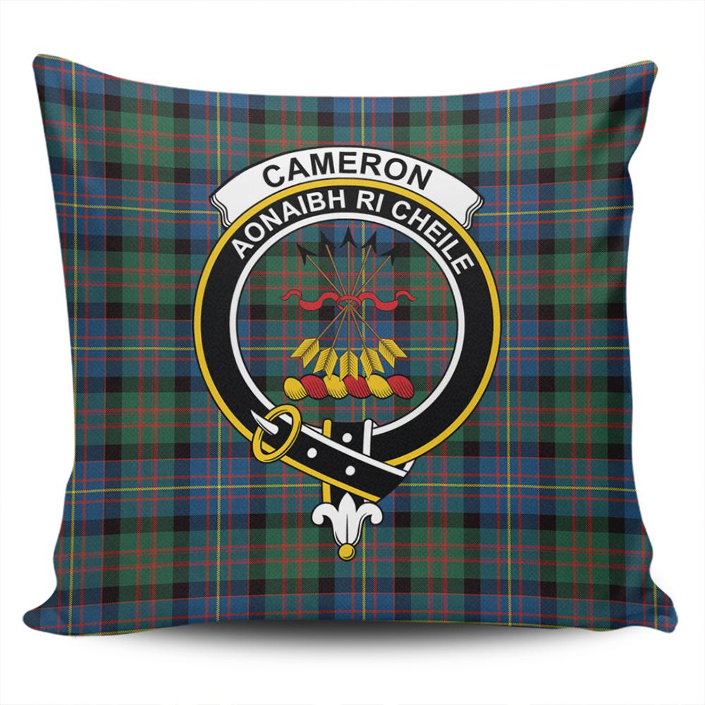 Clan Cameron of Erracht Ancient Tartan Crest Pillow Cover RB49 Clan Cameron Tartan Today