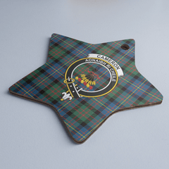 Clan Cameron of Erracht Ancient Tartan Crest Star Ceramic Ornament BX27 Cameron of Erracht Ancient Tartan Tartan Christmas