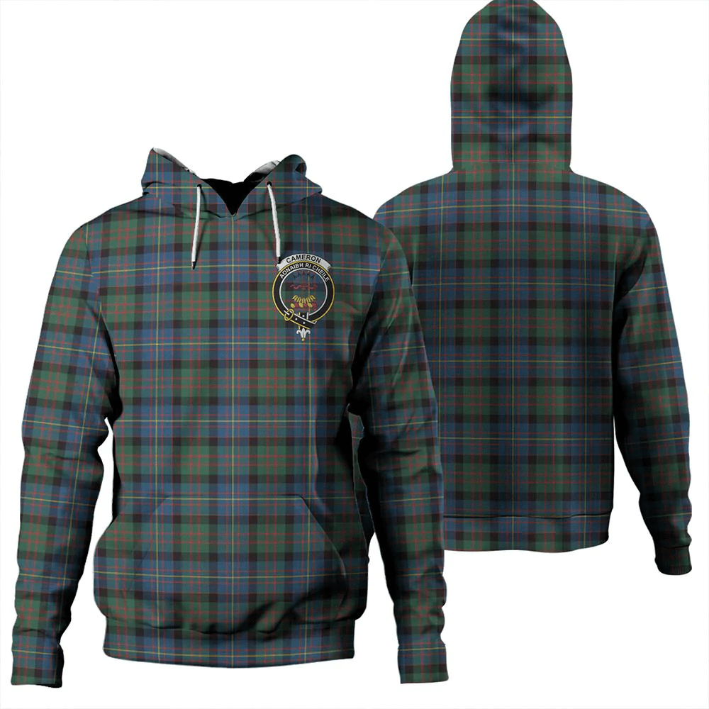 Clan Cameron of Erracht Ancient Tartan Hoodie Crest 0BTS0JGV-1 Cameron of Erracht Ancient Tartan Hoodies