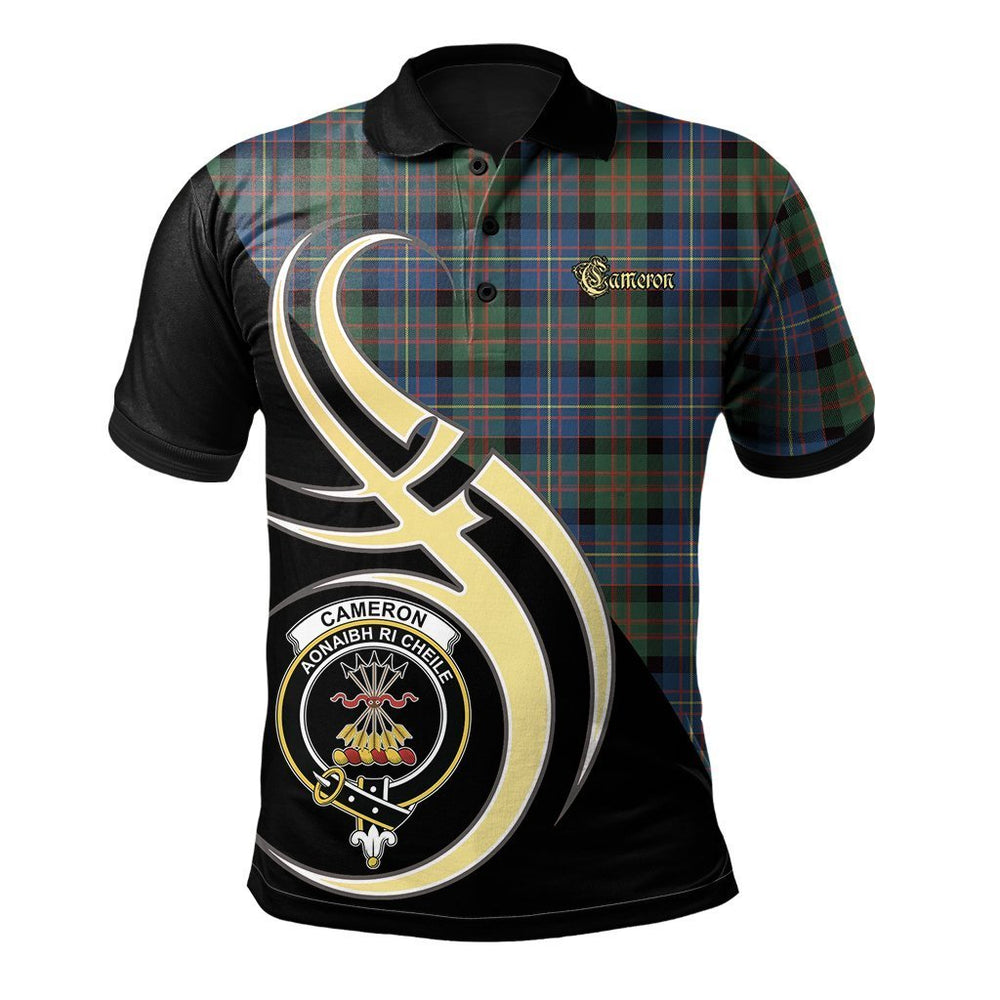 Clan Cameron of Erracht Ancient Tartan Polo Shirt - Believe In Me Style RZ95 Cameron of Erracht Ancient Tartan Tartan Polo