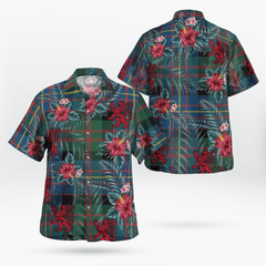 Clan Cameron of Erracht Ancient Tartan Scottish Lion Hawaiian Shirt RH23 Cameron of Erracht Ancient Tartan Tartan Hawaii Shirt