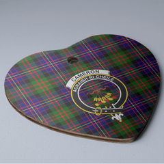 Clan Cameron of Erracht Modern Tartan Crest Heart Ceramic Ornament GH95 Cameron of Erracht Modern Tartan Tartan Christmas