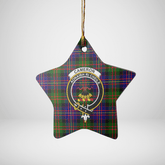 Clan Cameron of Erracht Modern Tartan Crest Star Ceramic Ornament PM31 Cameron of Erracht Modern Tartan Tartan Christmas