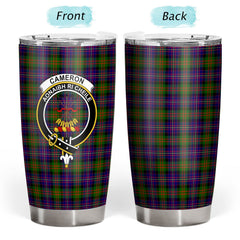Clan Cameron of Erracht Modern Tartan Crest Tumbler HN21 Clan Cameron Tartan Today