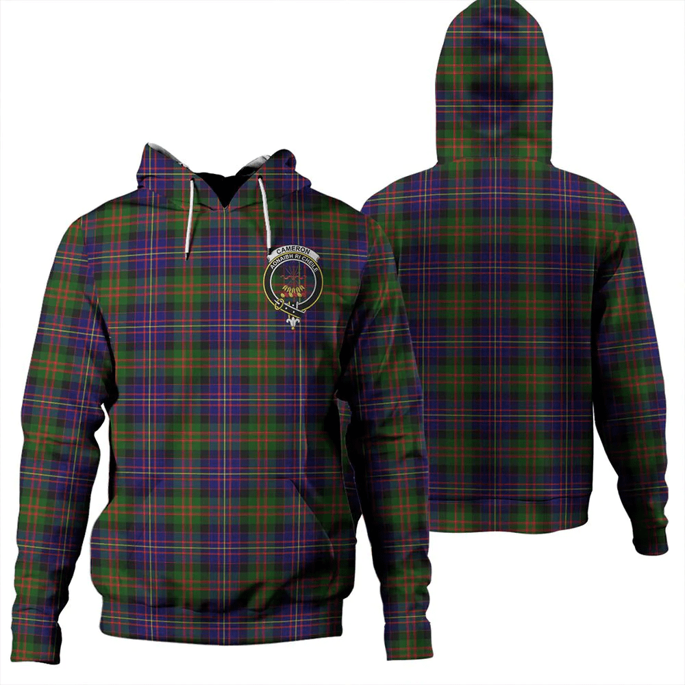 Clan Cameron of Erracht Modern Tartan Hoodie Crest UXGEOG8Q-1 Cameron of Erracht Modern Tartan Hoodies
