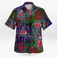 Clan Cameron of Erracht Modern Tartan Scottish Lion Hawaiian Shirt DY92 Cameron of Erracht Modern Tartan Tartan Hawaii Shirt