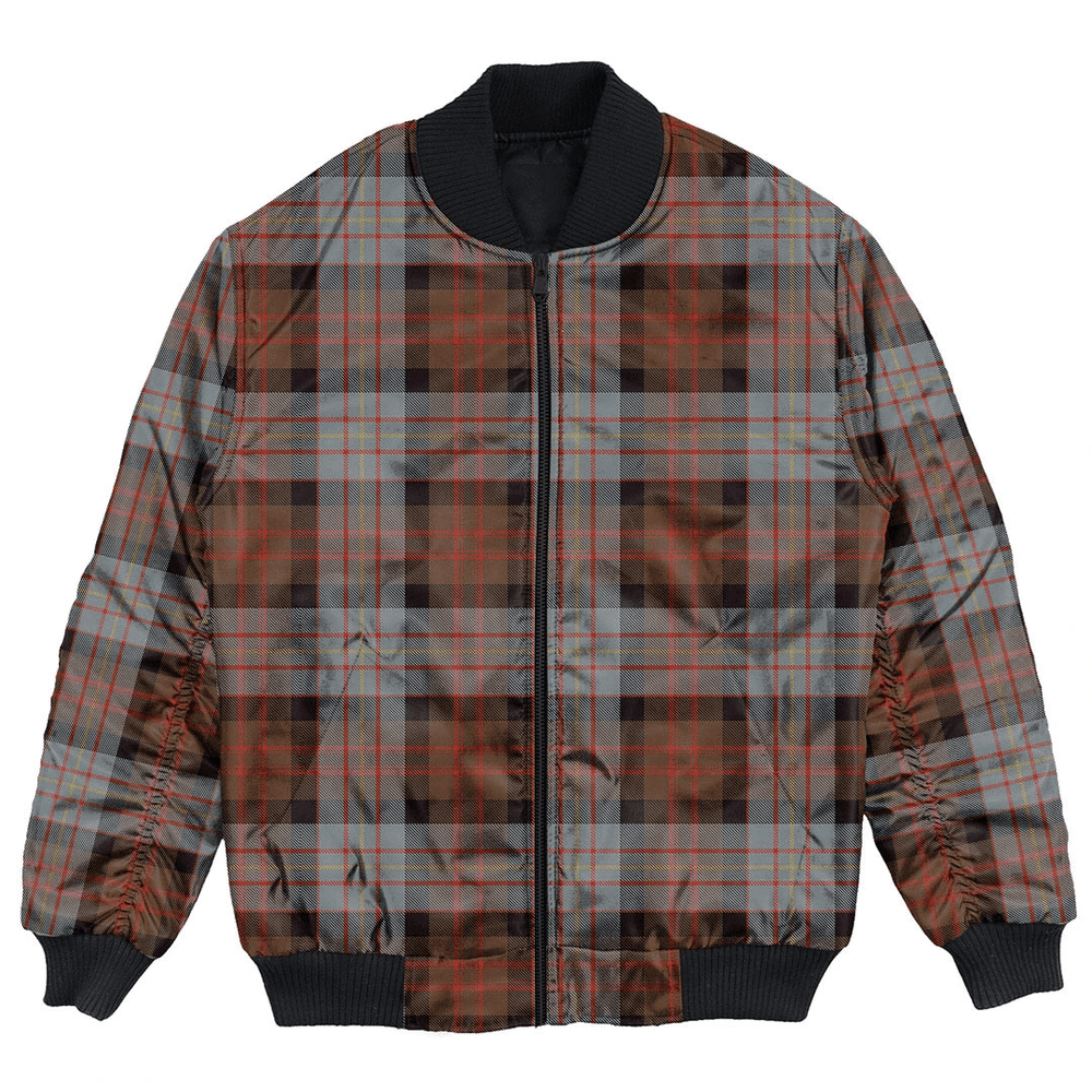 Clan Cameron of Erracht Weathered Tartan Bomber Jacket PV41 Cameron of Erracht Weathered Tartan Tartan Bomber Jacket