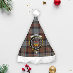 Clan Cameron of Erracht Weathered Tartan Crest Christmas Santa Hat CP40 Cameron of Erracht Weathered Tartan Tartan Santa Hat