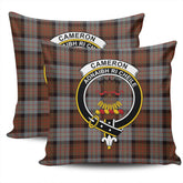 Clan Cameron of Erracht Weathered Tartan Crest Pillow Cover NG18 Clan Cameron Tartan Today
