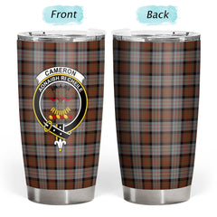 Clan Cameron of Erracht Weathered Tartan Crest Tumbler AC15 Clan Cameron Tartan Today