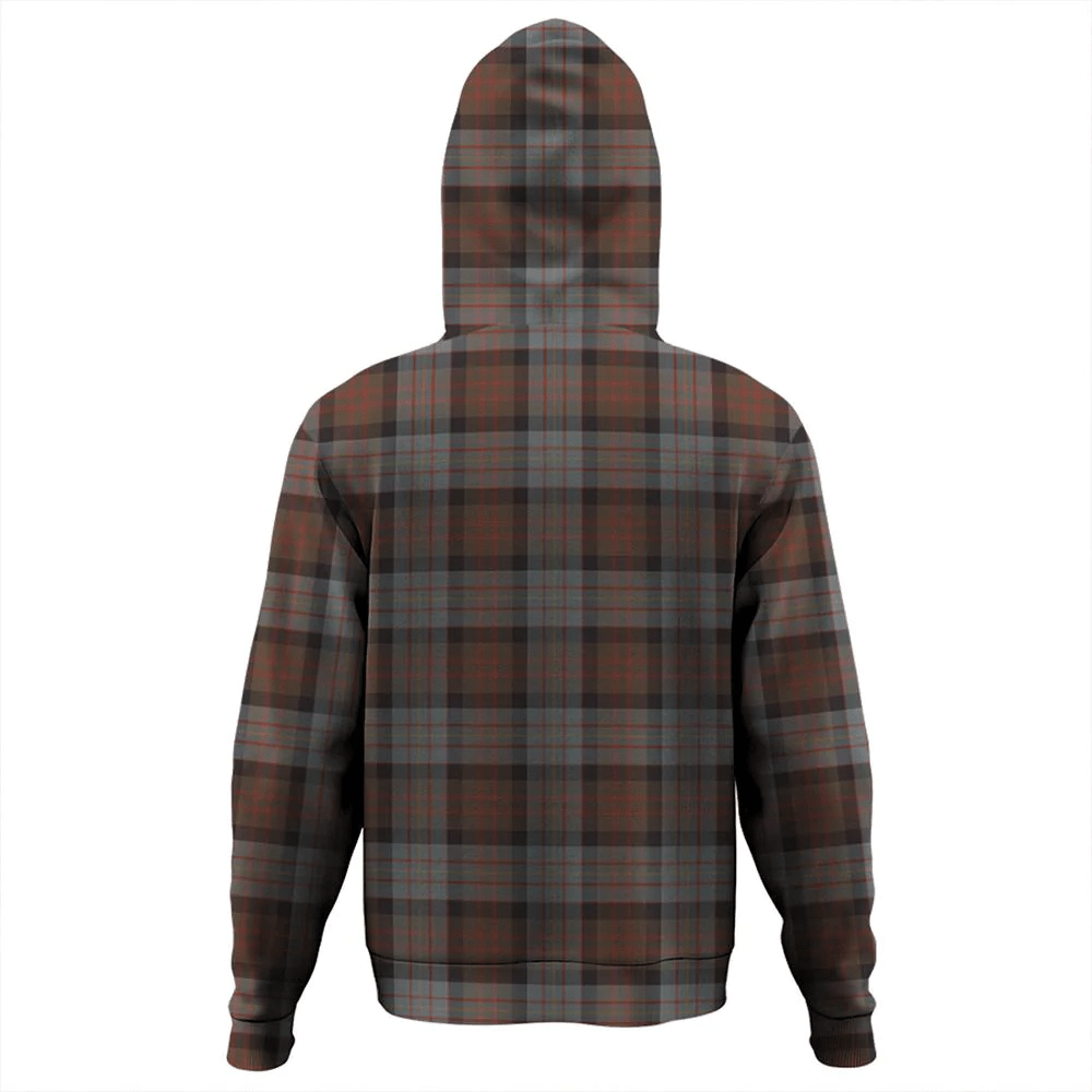 Clan Cameron of Erracht Weathered Tartan Hoodie Crest IRYDUDKP-1 Cameron of Erracht Weathered Tartan Hoodies