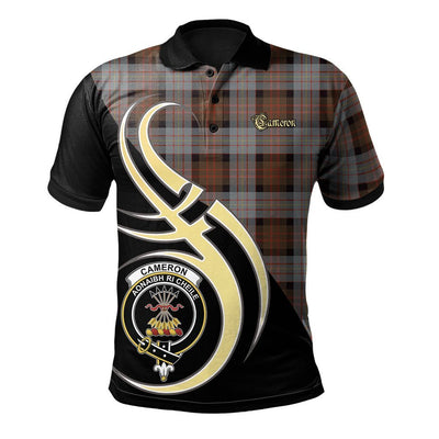 Clan Cameron of Erracht Weathered Tartan Polo Shirt - Believe In Me Style