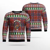Clan Cameron of Lochiel Ancient Crest Tartan Christmas Ugly Sweater OS70 Cameron of Lochiel Ancient Crest Tartan Tartan Ugly Sweater