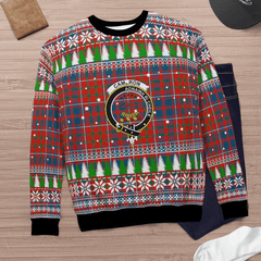 Clan Cameron of Lochiel Ancient Crest Tartan Christmas Ugly Sweater OS70 Cameron of Lochiel Ancient Crest Tartan Tartan Ugly Sweater
