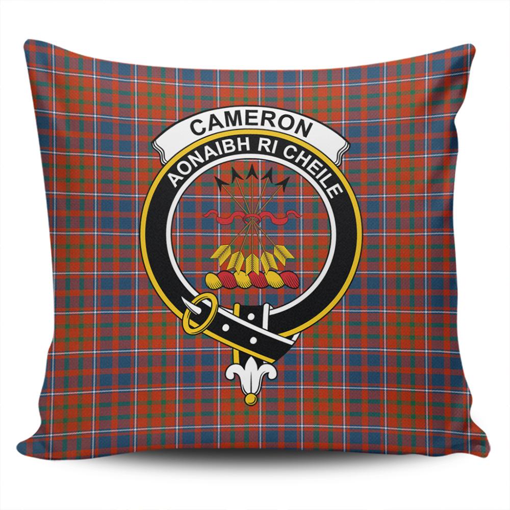 Clan Cameron of Lochiel Ancient Tartan Crest Pillow Cover XM44 Clan Cameron Tartan Today