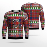 Clan Cameron of Lochiel Crest Tartan Christmas Ugly Sweater TP81 Cameron of Lochiel Crest Tartan Tartan Ugly Sweater