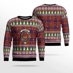 Clan Cameron of Lochiel Crest Tartan Christmas Ugly Sweater TP81 Cameron of Lochiel Crest Tartan Tartan Ugly Sweater