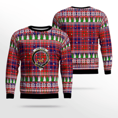 Clan Cameron of Lochiel Modern Crest Tartan Christmas Ugly Sweater BE97 Cameron of Lochiel Modern Crest Tartan Tartan Ugly Sweater