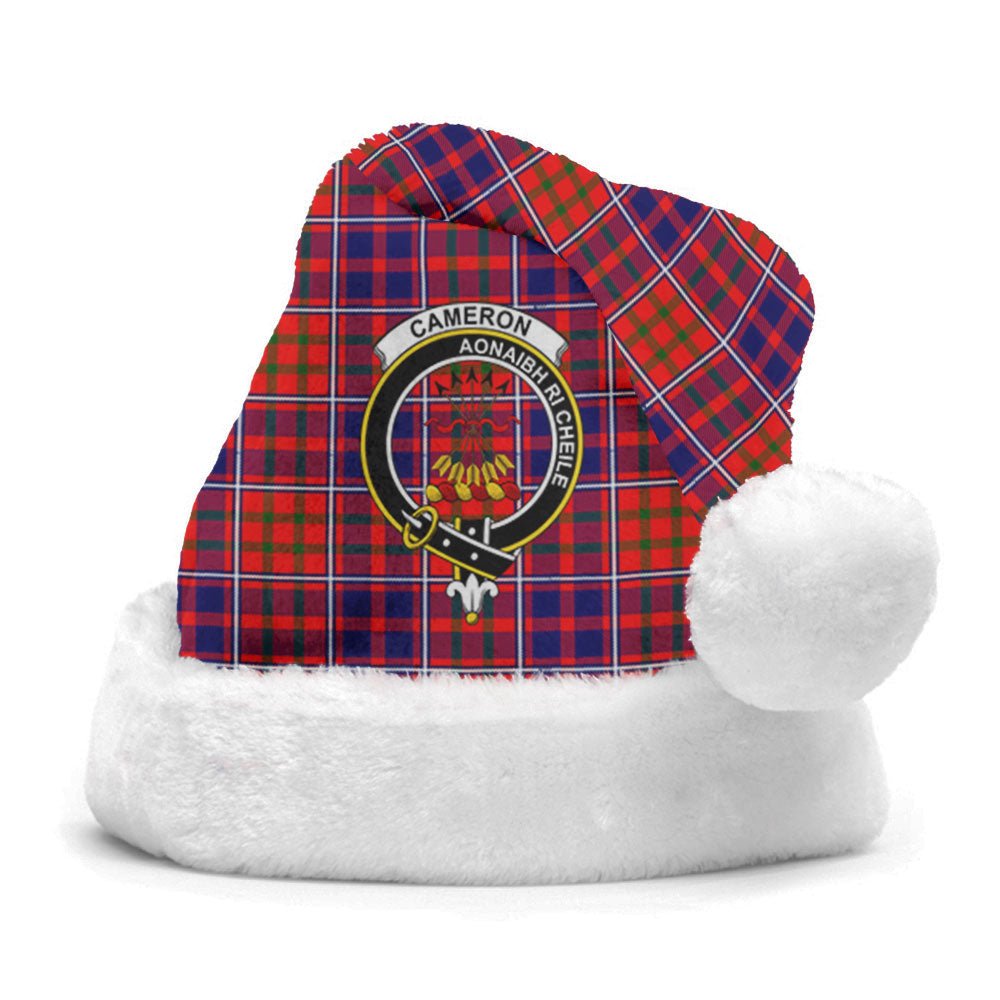 Clan Cameron of Lochiel Modern Tartan Crest Christmas Santa Hat EQ40 Cameron of Lochiel Modern Tartan Tartan Santa Hat